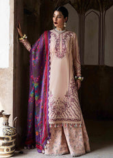 Nirmal By Hussain Rehar Embroidered Lawn 3 Piece Unstitched Suit HR25N D-LEHR